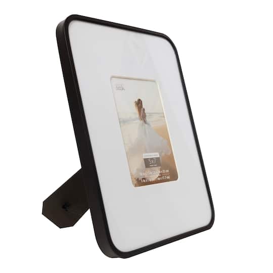 12 Pack: Black Rounded 5" x 7" Frame with Mat, Expressions™ by Studio Décor®